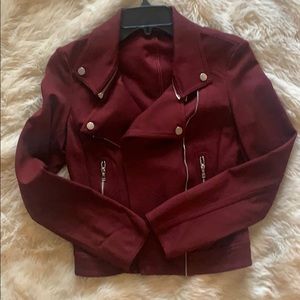 Gently Used Small Express Maroon Moto Jacket!